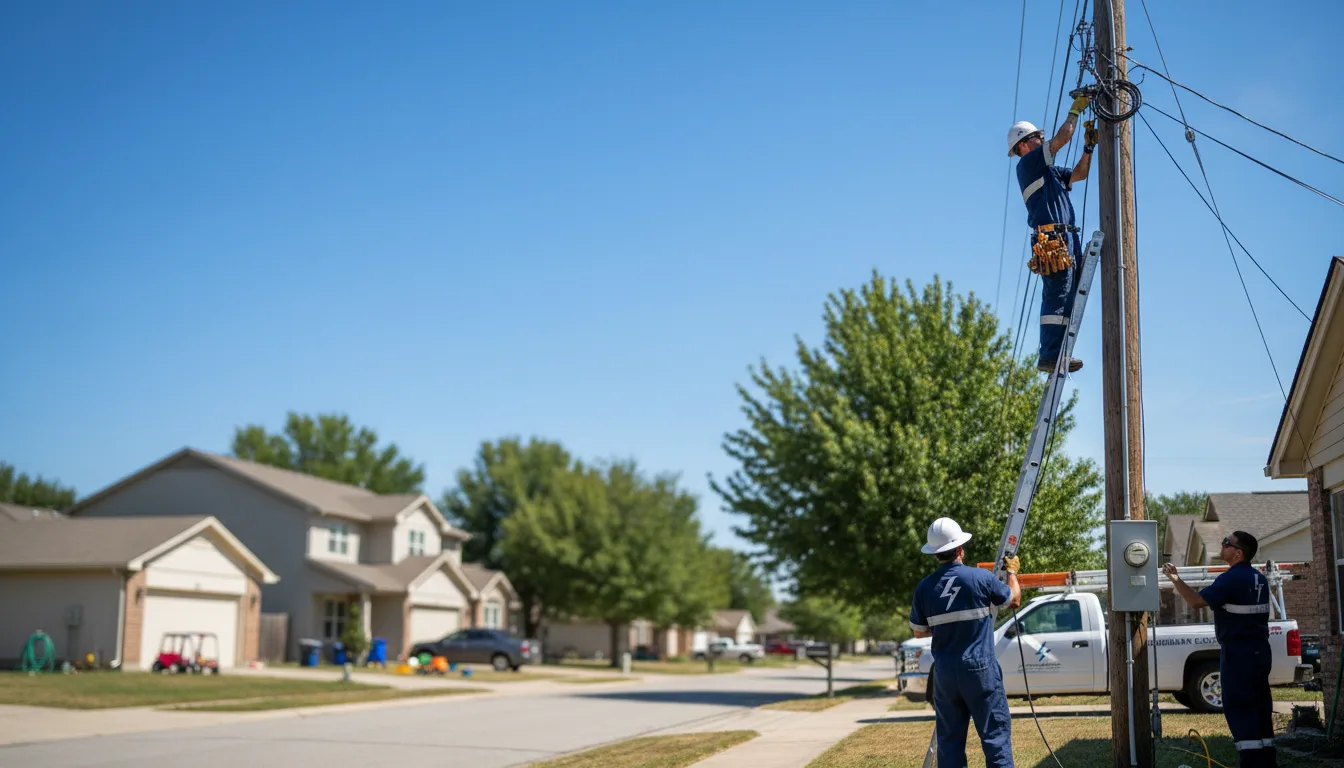 Residential electrician providing installation services in Gooding, ID